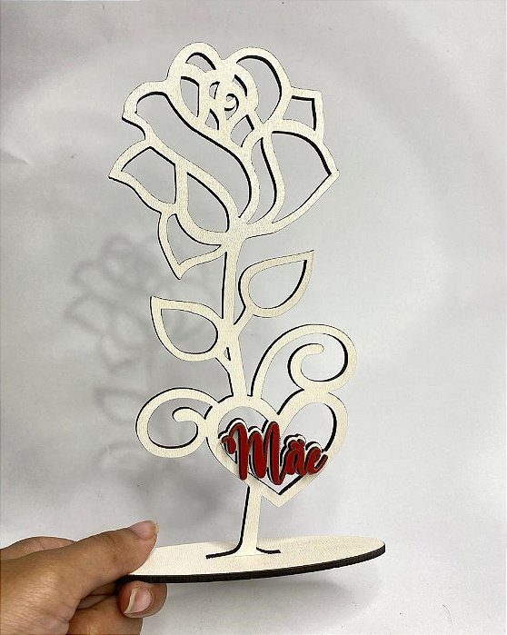 Rosa de Mesa Mãe MDF