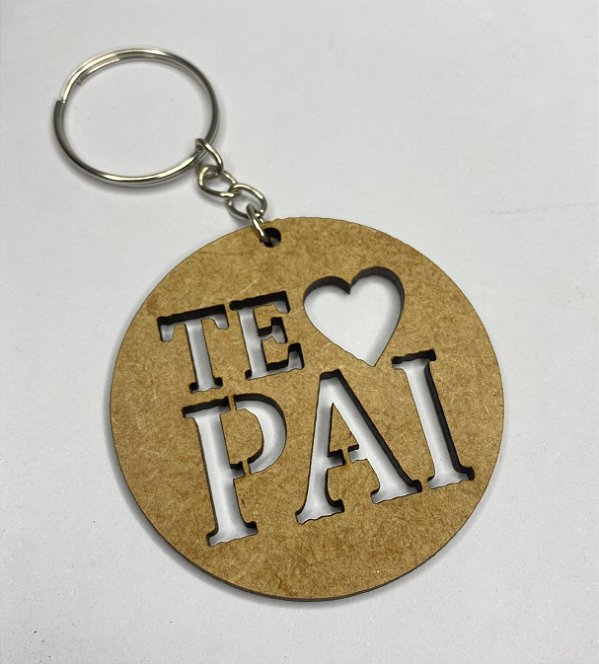 Chaveiro Te Amo Pai MDF