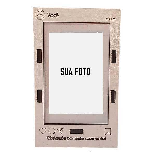 Porta Foto Polaroid MDF