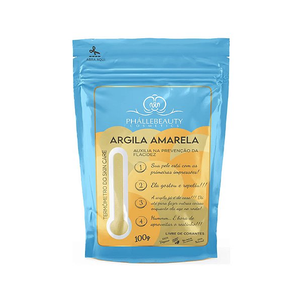 Argila em Pó Amarela Phállebeauty