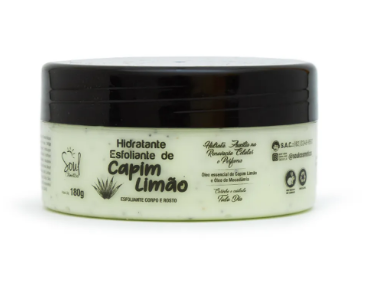 Hidratante Esfoliante de Capim Limão Soul Cosméticos 180g