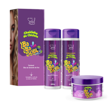 Kit Capilar BabaSoul Uva Soul Cosméticos