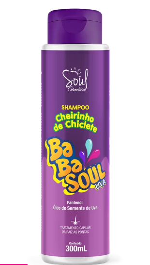 Shampoo Cheirinho de Chiclete BabaSoul Uva Soul Cosméticos