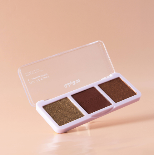 Trio de blush e iluminador Ruby Rose
