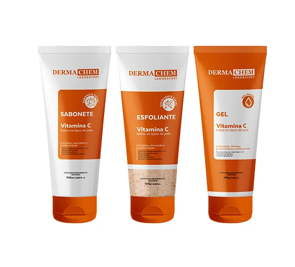 Kit Vitamina C Clareador Anti-Idade Dermachem Laboratory