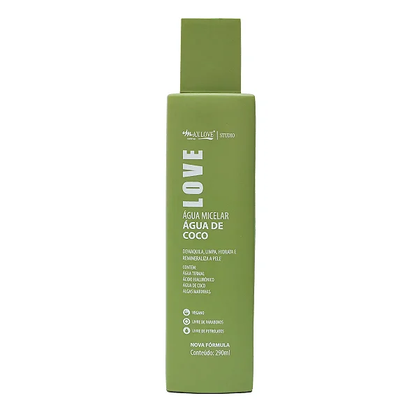 Água Micelar Água de Coco Max Love 290ml
