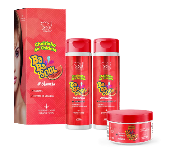 Kit Capilar BabaSoul Melancia Soul Cosméticos