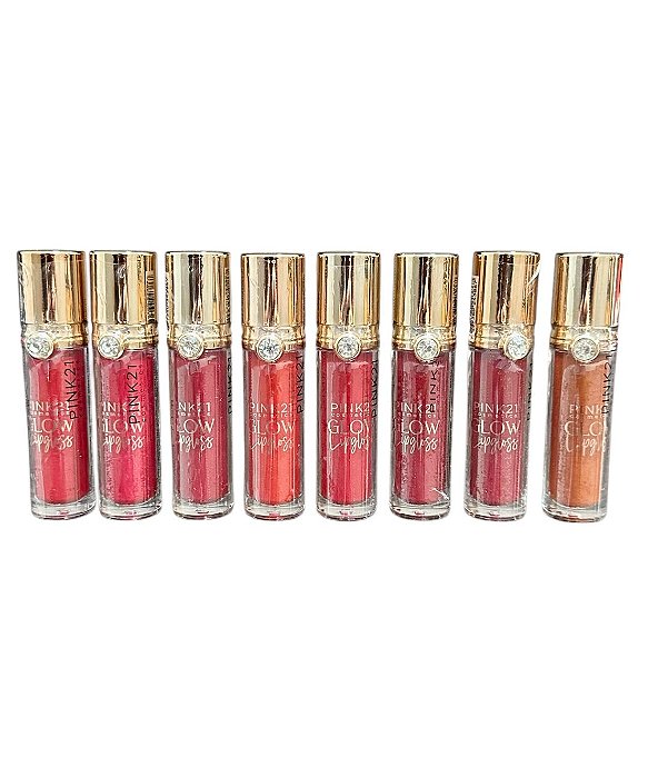 Batom Liquido Glitter Glow Pink 21