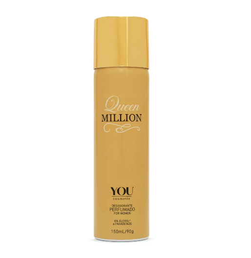 Desodorante Perfumado Gold Million For Men YOU Cosmetic 150ml