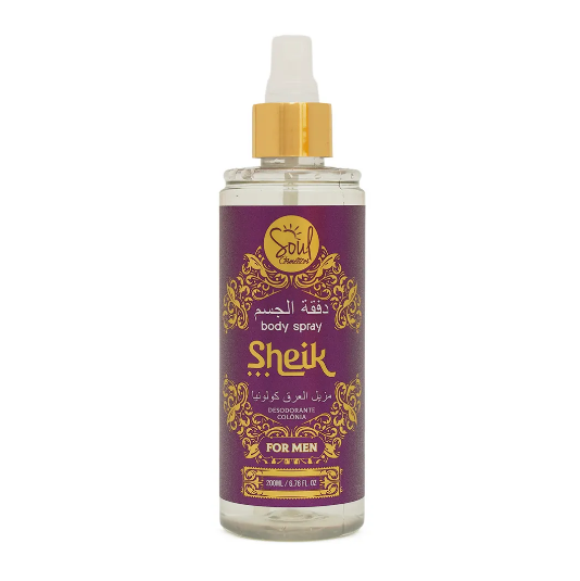 Body Splash Sheik Desodorante Colônia Soul Cosméticos 200ml