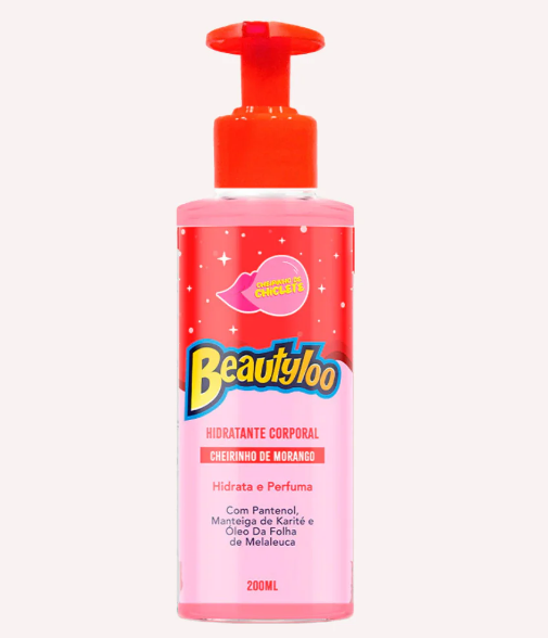 Hidratante Beautyloo Cheirinho de Morango Face Beautiful 200ml