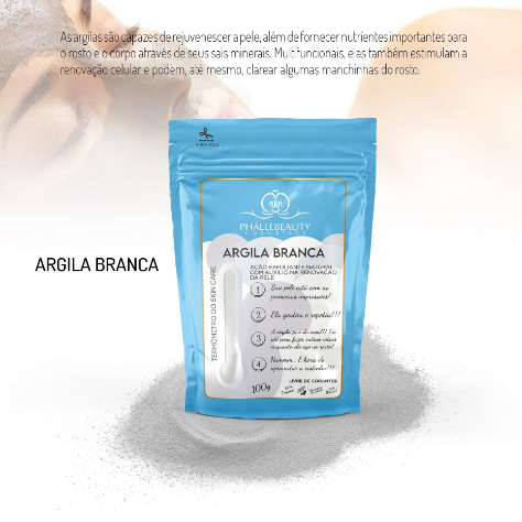 Argila Branca Phallebeauty 100G