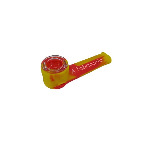 Pipe De Silicone Pequeno Reto- Colorido