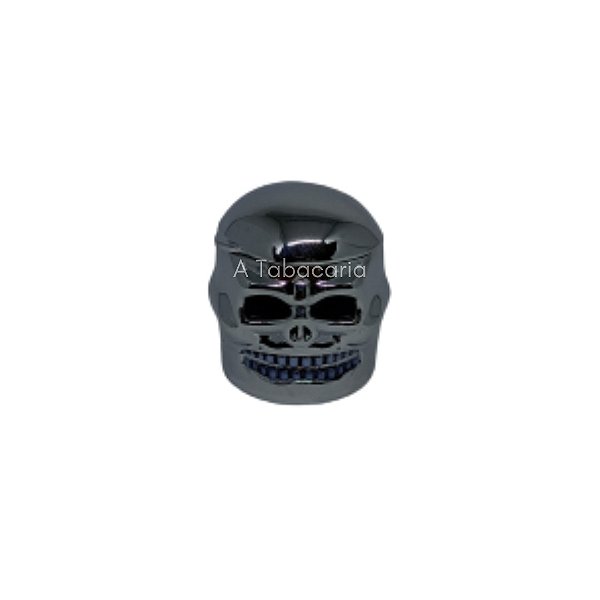 Dichavador De Metal Caveira Cromada - 4cm