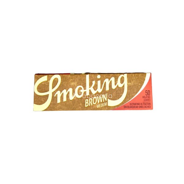 Seda Smoking Brown Medium C/ 50 Folhas
