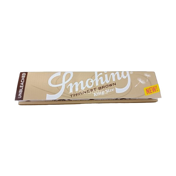 Seda Smoking Thinnest Brown King Size C/ 33 Folhas