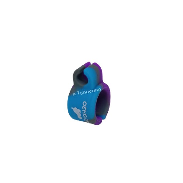 Anel De Silicone Porta Cigarro Ultra420 - Azul Com Roxo