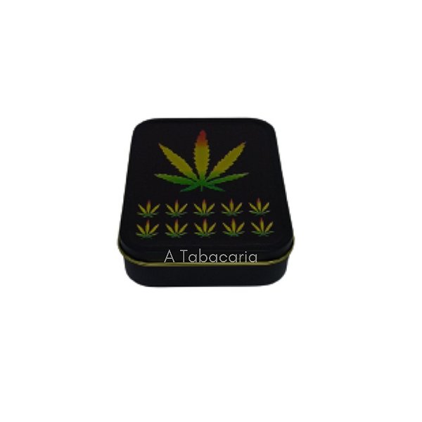 Porta Fumos E Tabacos De Metal - Modelo 4
