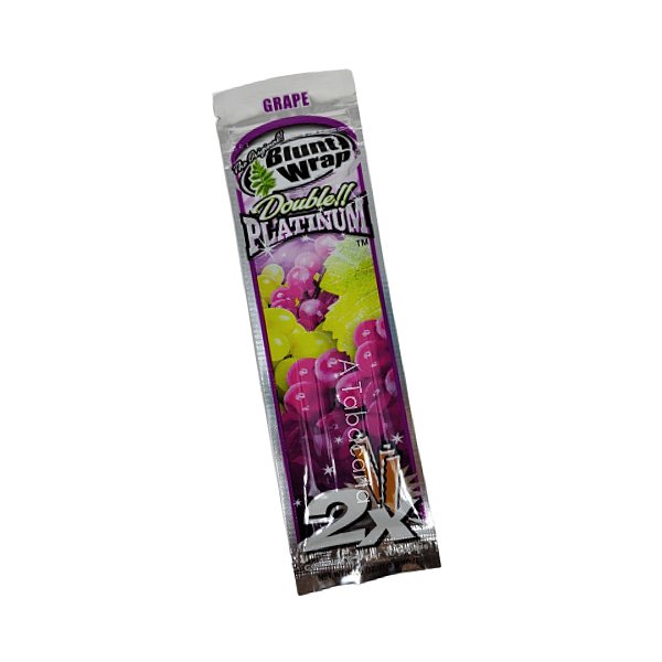Blunt Wrap Platinum Uva - Pacote Com 2