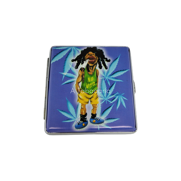 Cigarreira De Metal Para 20 Cigarros Tóka Hauú- Estampa 4