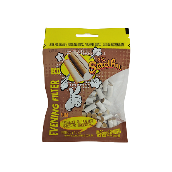 Filtros Sadhu Eco Slim De 15mm - Pacote C/ 120