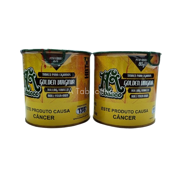 Kit C/ 2 Latas Hi Tobacco Golden Virginia - 80g