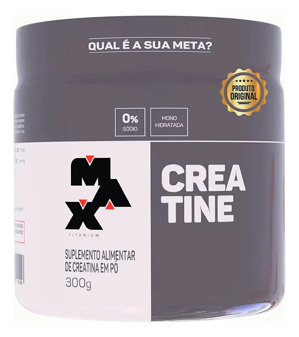 Creatina 300g Pura 100% Monohidratada Max Titanium