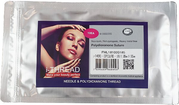 Fio de PDO 18G X 100mm X 185mm Sculpt Espiculado Canulado (Blister)