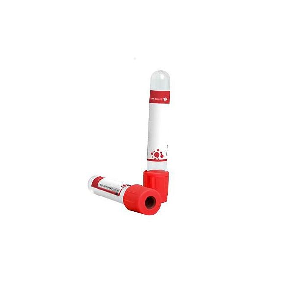Tubo a Vacuo Vermelho C/ Ativador 10ML First Lab (caixa com 50 unidades)
