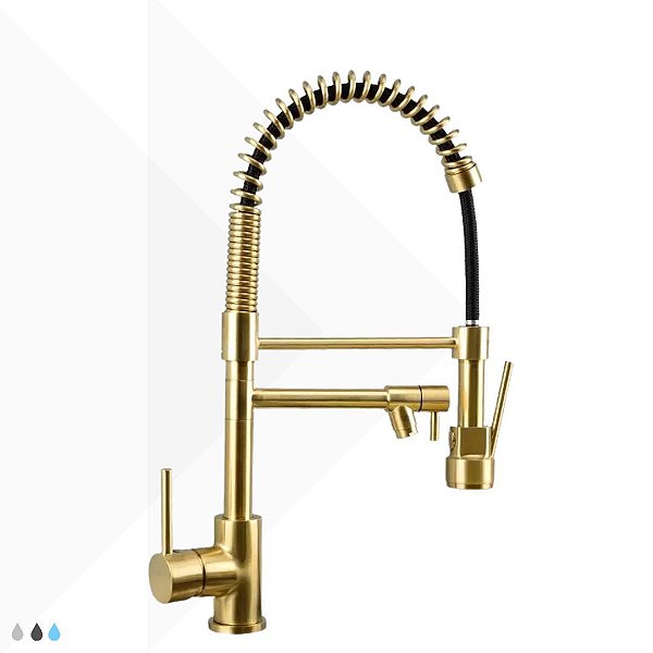 Torneira Monocomando Madri Gold