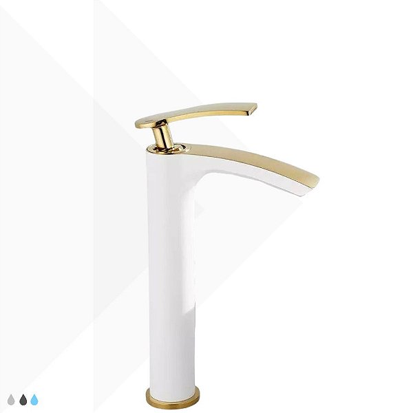 Torneira Monocomando Classic - Ouro/Black