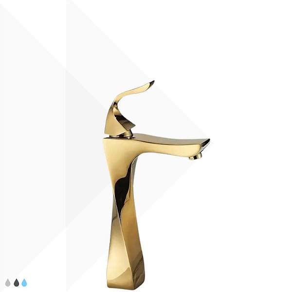 Torneira Monocomando Alta Cirrus Gold