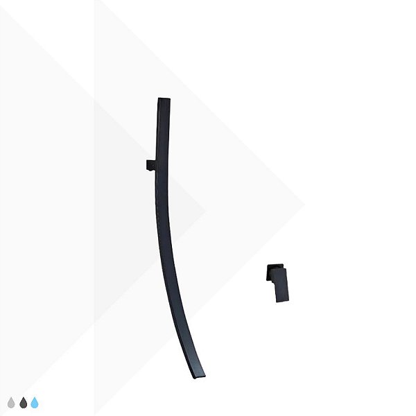 Torneira Lecce Parede c/ Alavanca Monocomando Black