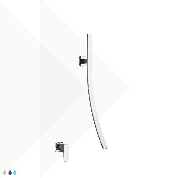 Torneira Lecce Parede c/ Alavanca Monocomando - Cromado