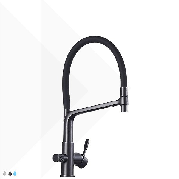 Torneira Monocomando Simple Life com Filtro - Black