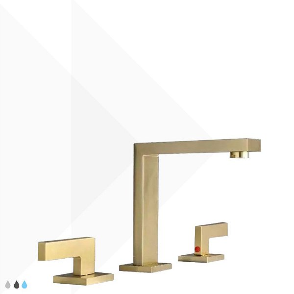 Torneira Duplo Comando Valence - Dourado