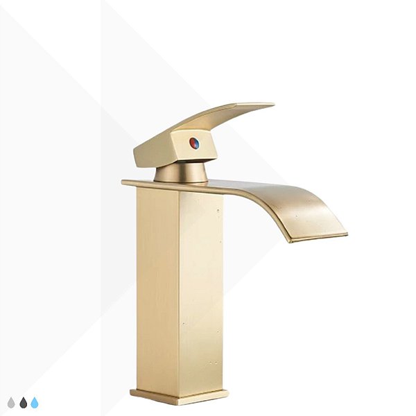 Torneira Monocomando Madrid - Ouro Escovado