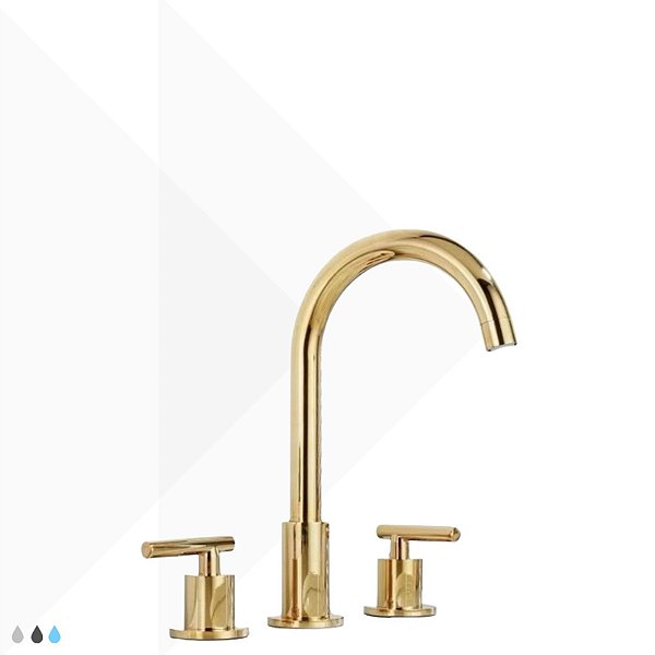 Torneira Duplo Comando Calini - Dourada