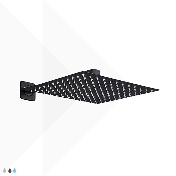 Chuveiro de Parede Quadratta - Black
