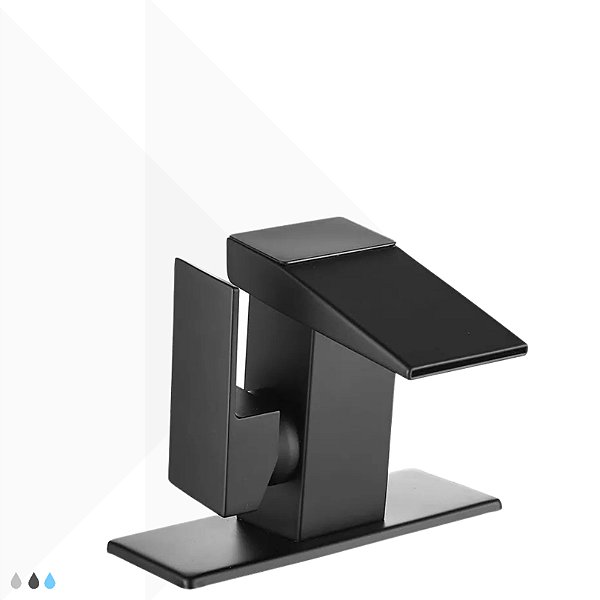 Torneira Monocomando Display Digital com base Modernit - Black