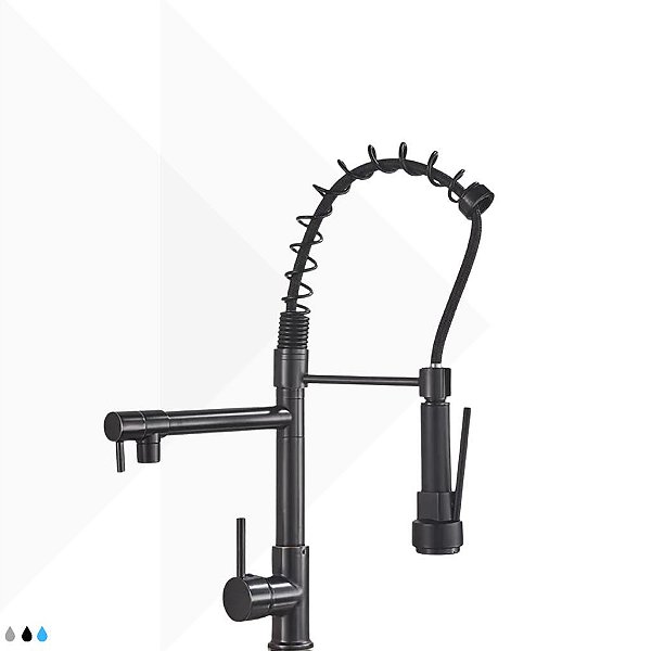 Torneira Monocomando Gourmet Luxury - Black