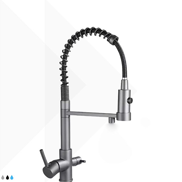 Torneira Monocomando Annecy - Grafite Escovado