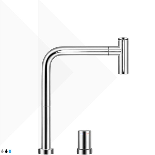 Torneira Monocomando Essence manopla separada - Aço Escovado