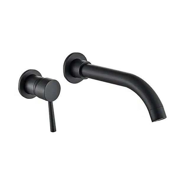 Torneira Monocomando de Parede Lille - Black