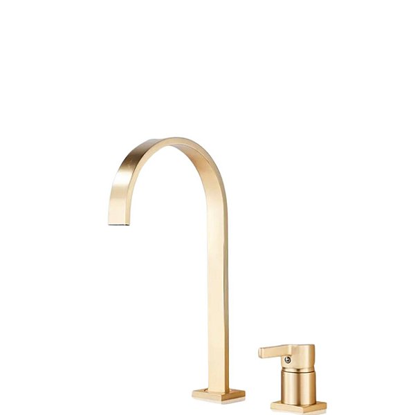 Torneira Duplo Comando Valencia - Ouro Escovado