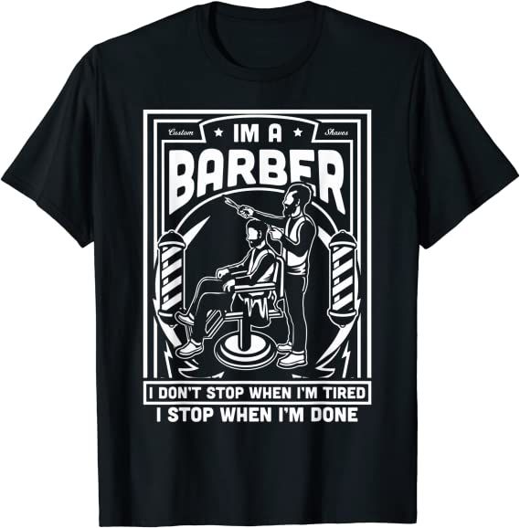 funny barber shirts