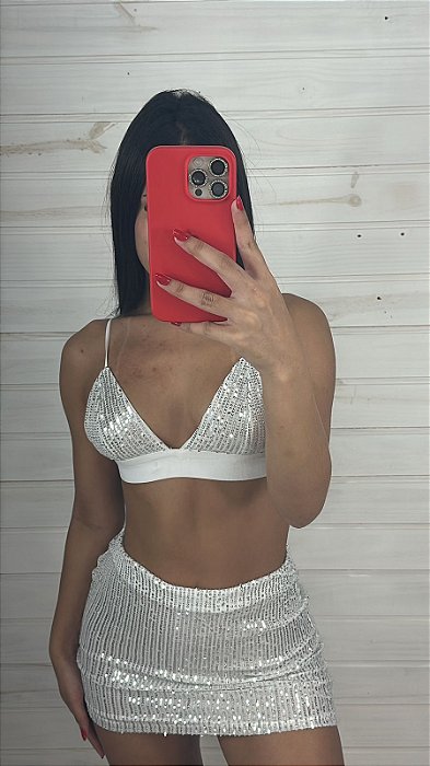 Conjunto Slim Paete Prata Branco