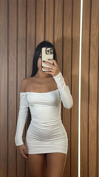 VESTIDO CIGANINHA BRANCO LISO