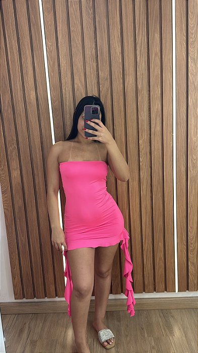 VESTIDO SEREIA ROSA