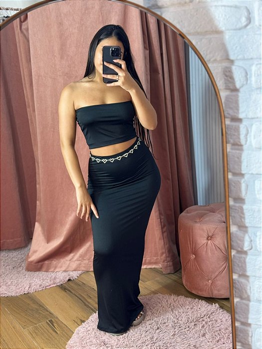 CONJUNTO TUBE LONGO PRETO